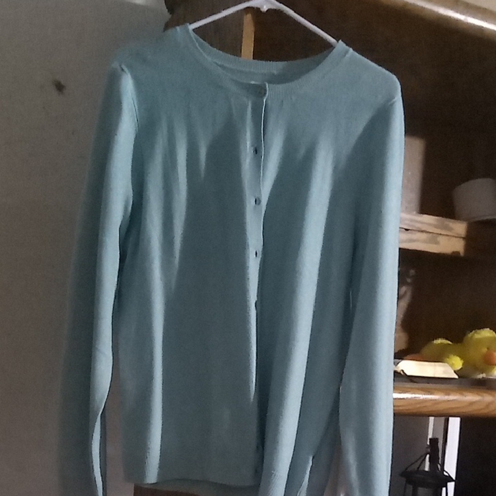 Croft & Barrow Women's Sky Blue Cardigan